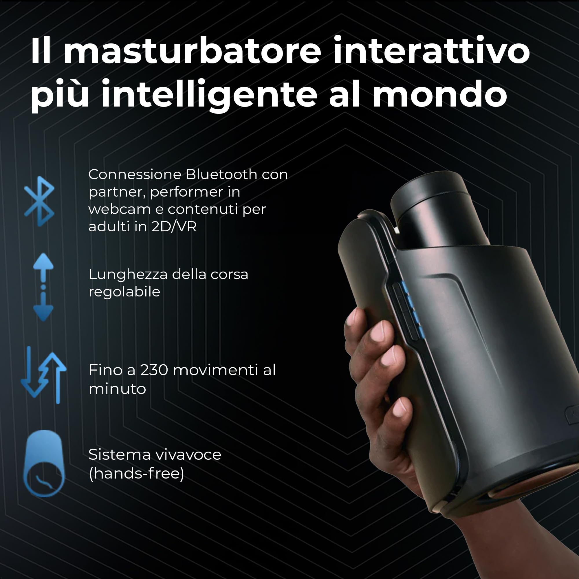 KIIROO Keon Masturbatore Uomo Automatico, Masturbatore Automatico