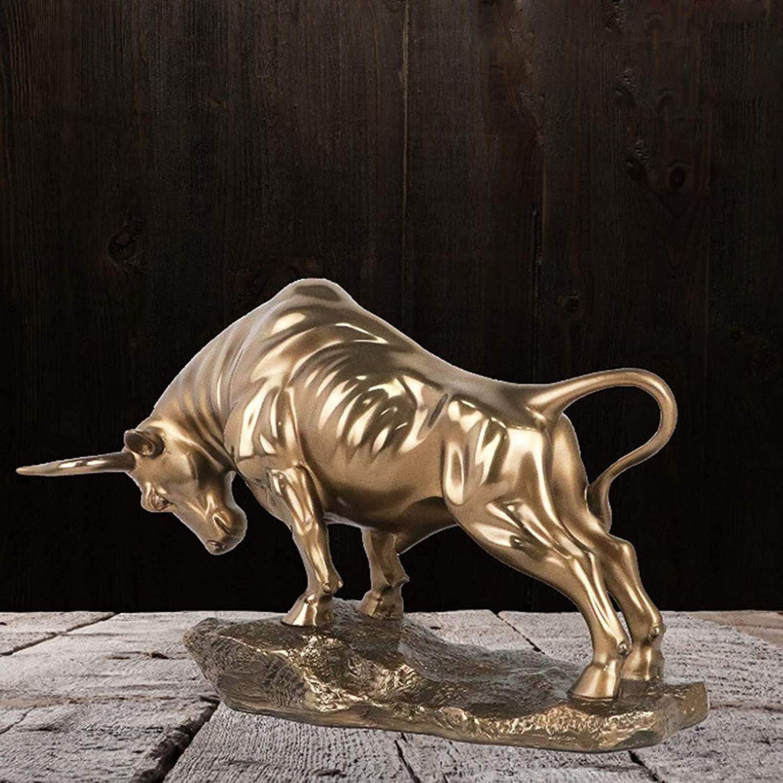 Stier figur deko,Bulle figur statue deko,Abstrakte Tier Skulptur, Stier skulptur Harz Dekoration Tier Skulptur, Repräsentiert viel Glück der Karriere und Reichtum,für Home Office Schreibtisch Dekor