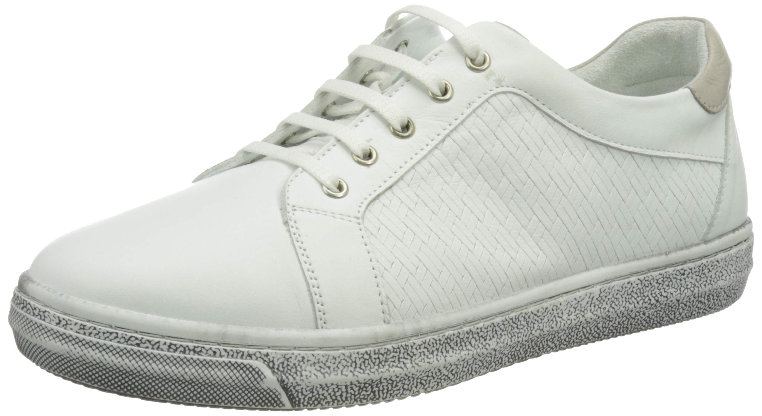 Andrea Conti Women's 61720 Sneaker, Weiß/Silbergrau, 3.5 UK