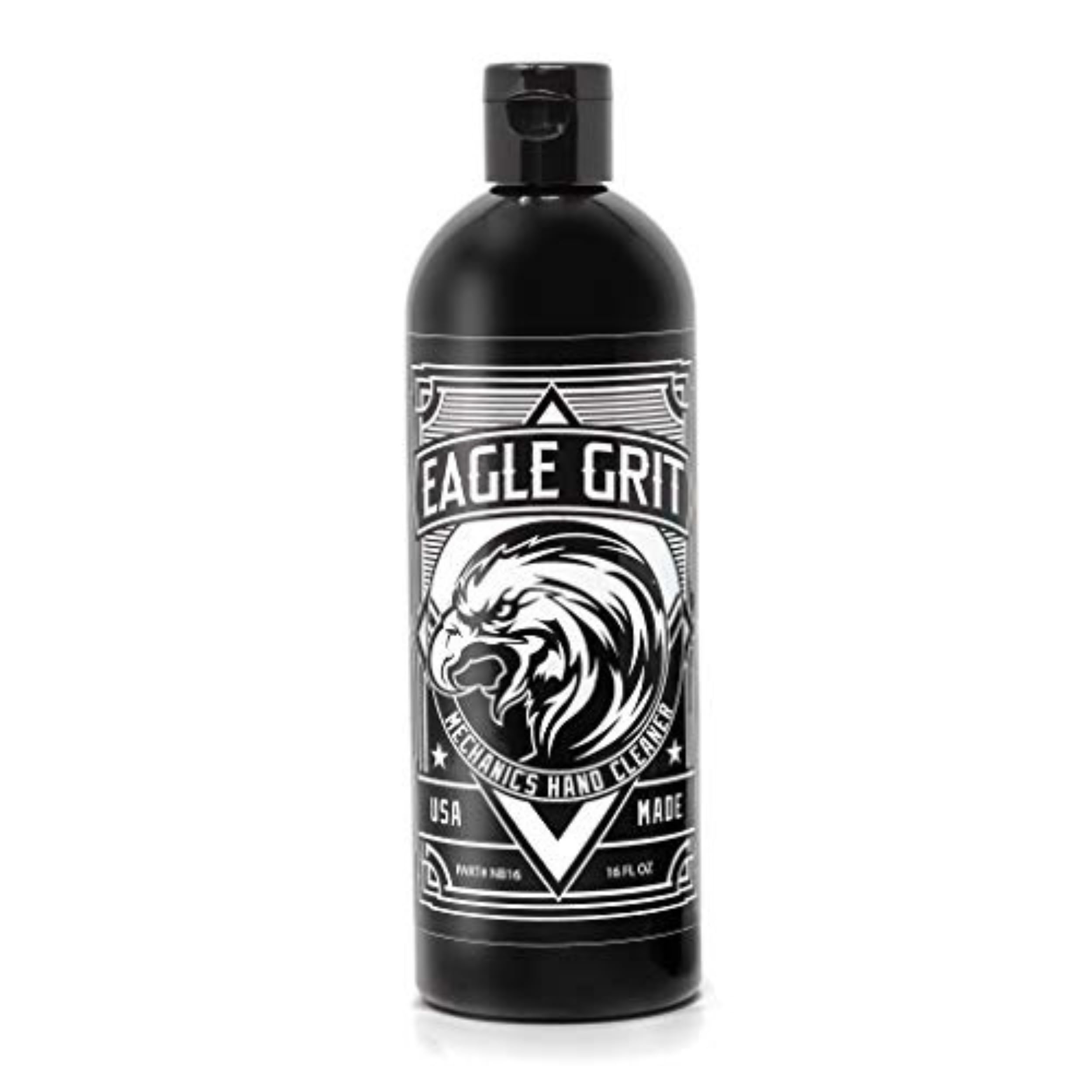 Eagle Grit Heavy Duty Industrial Hand Cleaner – USA Made Mechanic Soap – Silica-Based, Solvent-Free Hand Degreaser – Removes Grease, Oil, Paint, & More – Moisturizing, Eco-Friendly, Drain Safe – 16 Oz