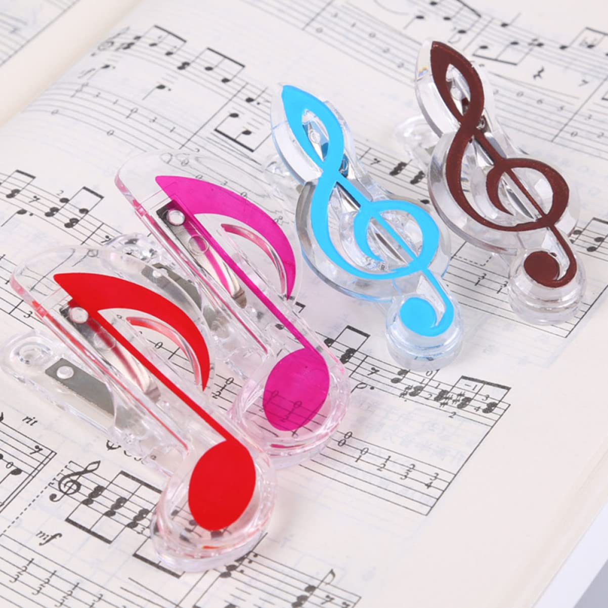 40stücke Teiliges Notenhalter Clips Für Musikbücher Praktische Klavier Notenklammern Farben Für Musiker Und Notenständer