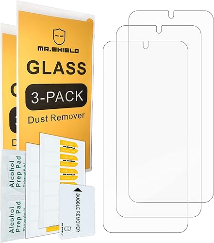 Miniatura 2 de Mr.Shield [Paquete de 3] Protector de pantalla para Xiaomi Poco F5 [vidrio templado] [Vidrio japonés con dureza 9H] Protector de pantalla