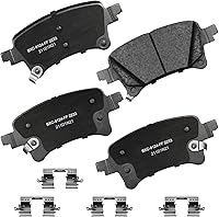 Vista 207 de Pastillas de freno traseras cerámicas Bendix Premium SBC1337 para Cadillac CTS 2014-2008, SRX 2016-2010, Chevrolet Camaro 2015-2010, Saab 9-4X 2011