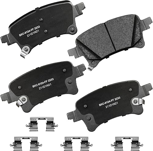 Miniatura 208 de Bendix Pastillas de freno traseras de cerámica Premium SBC1100 para Nissan Frontier 2024-2005, Xterra 2015-2005, Suzuki Equator 2012-2009