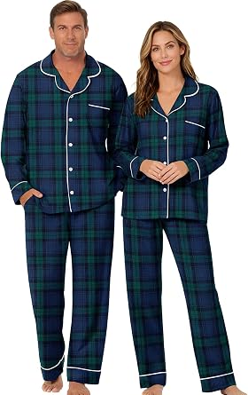 Couples Christmas Matching Pajamas Set Men Women Holiday Pjs
