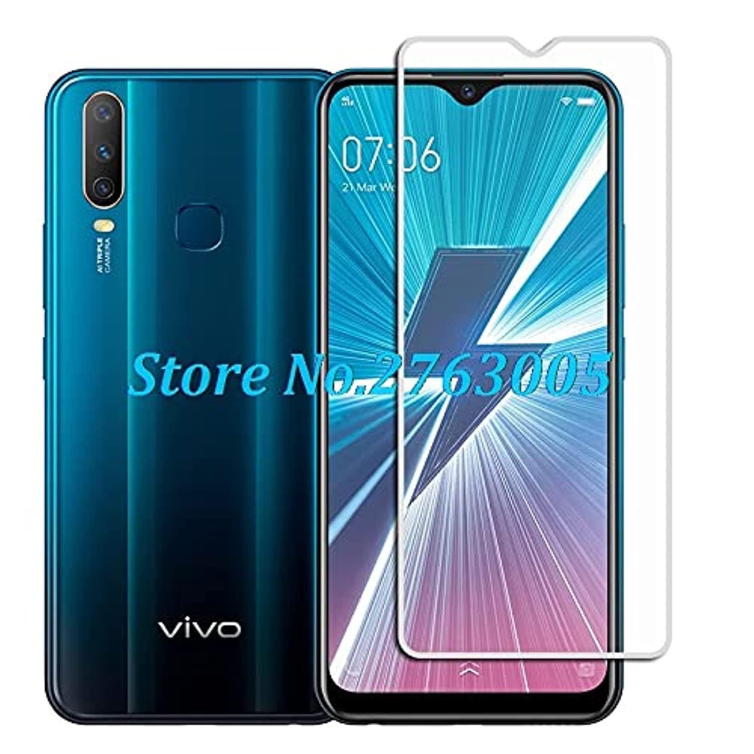 Phone Screen Protectors - Tempered Glass For Vivo Y12i U3x U10 Y15 Y17 Y5s Y11 Y12 Y3 Standard 6.35" Protective Film Protector cover (FOR Glass)