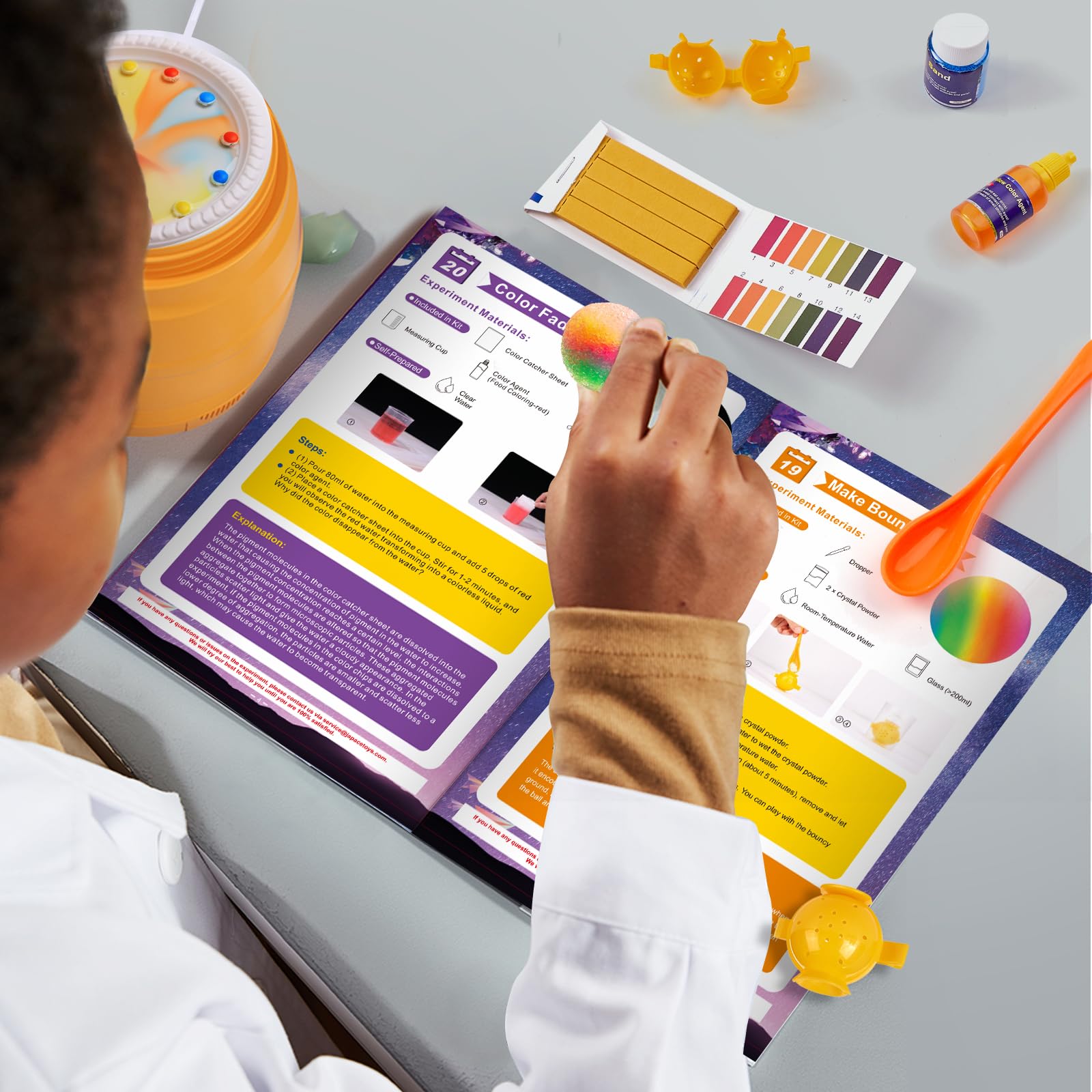 Japace Birthday Countdown Gifts for Kids Age 5-7 8-12, Science Calendar with 24 Days of Fun Experiments, A Unique Present for Birthday & Advent, Creative STEM Toys for Boys and Girls - Image 7