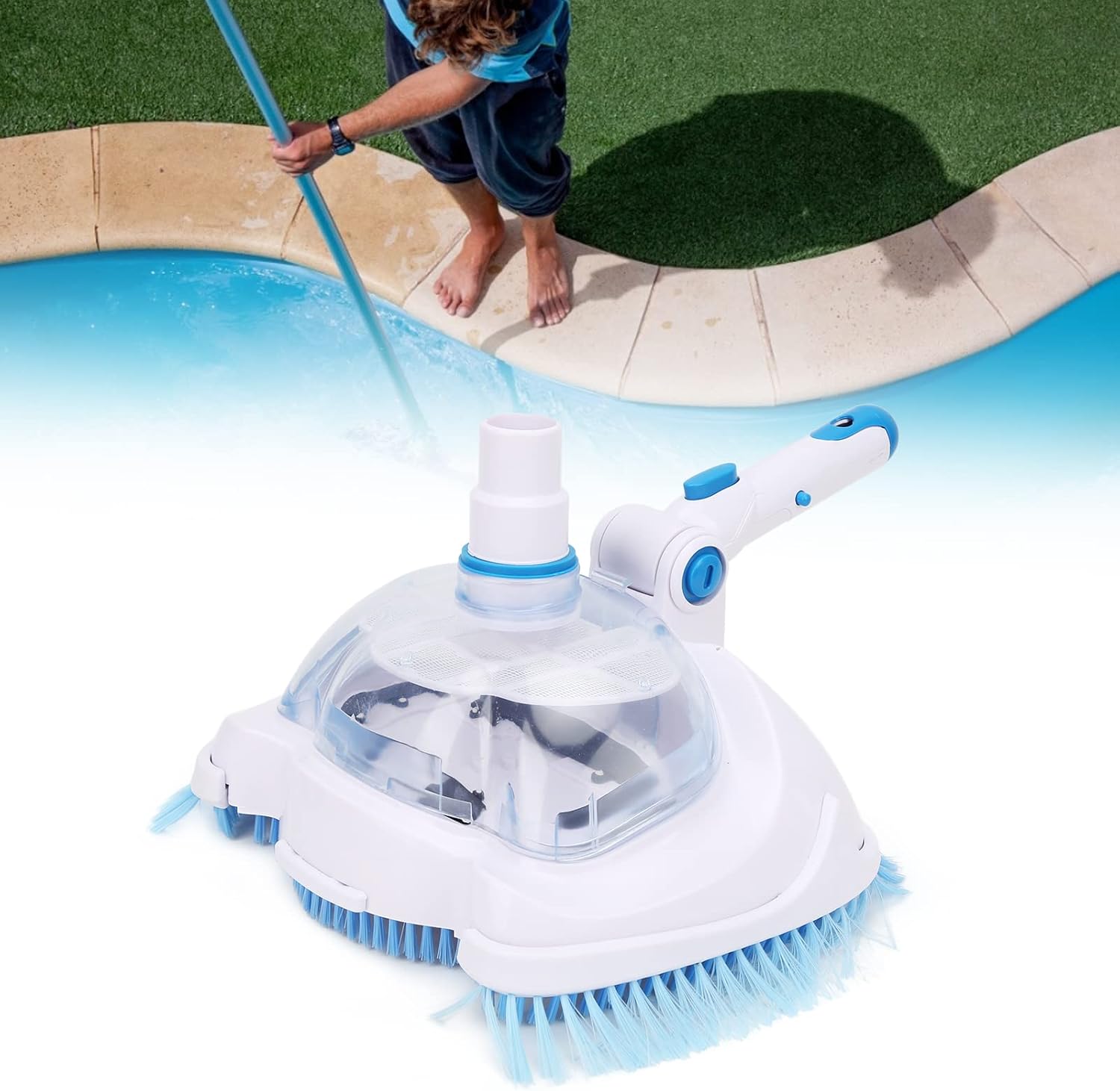 Manual Pool Vacuum Head Suction Cleaning Integration Swimming Pool Cleaning Tools for Swimming Pools Fish Ponds Water Pools