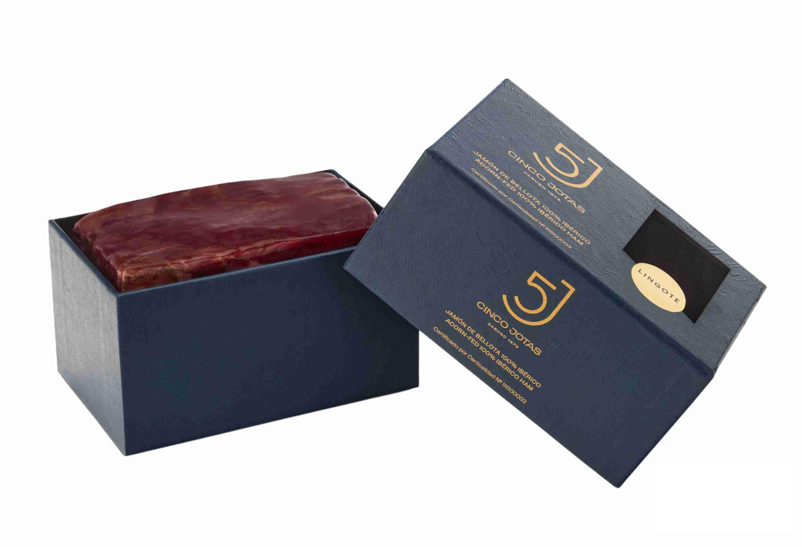 Lingote de Jamon de Bellota 100% Iberico Deshuesado Cinco Jotas - Pieza de 450 g aprox