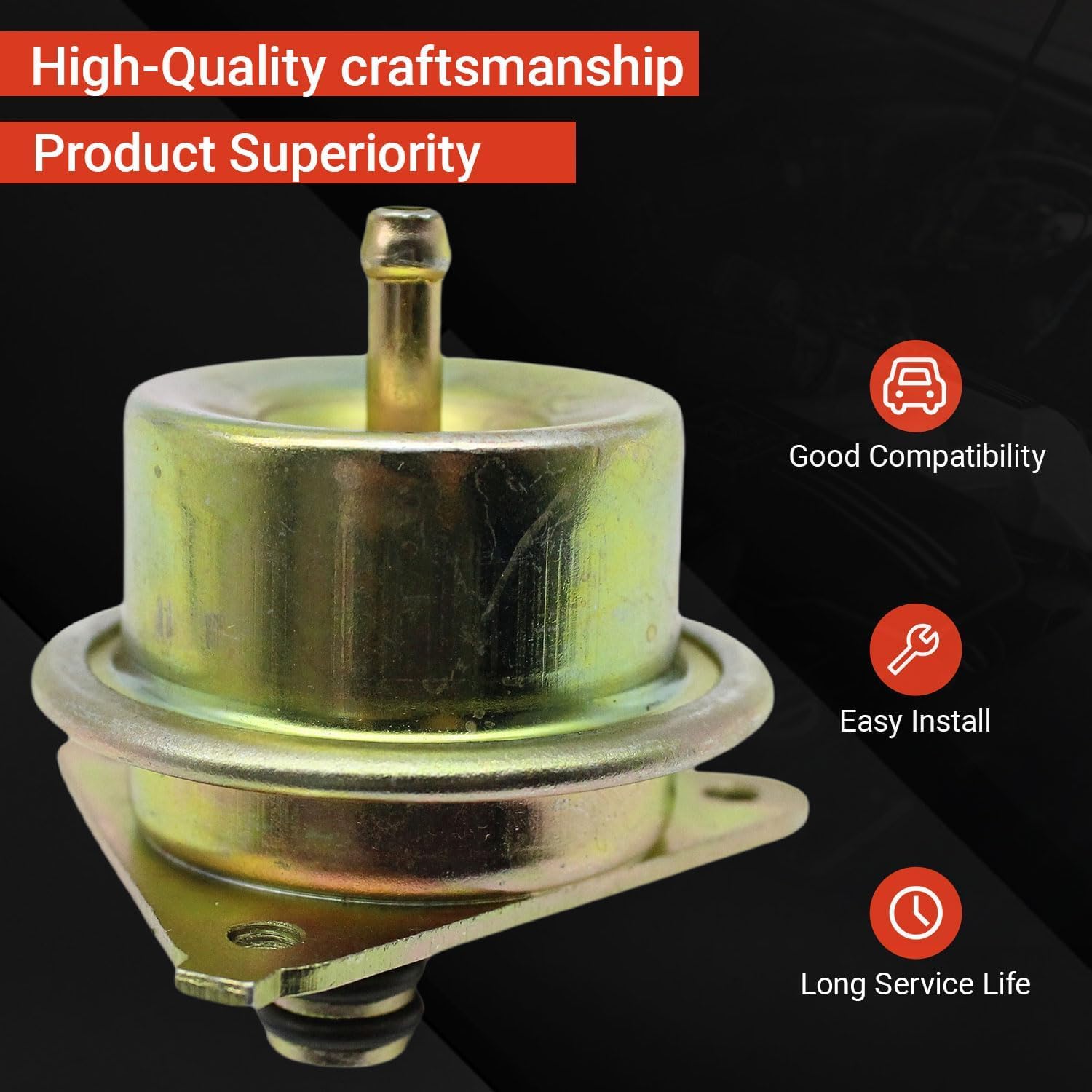 Fuel Pressure Regulator 2.7BAR Replaces PR15T Compatible with Ford Lincoln Mazda Mercury Vehicles Replaces E3EE9C968AA E3FZ9C968A ZZM013280