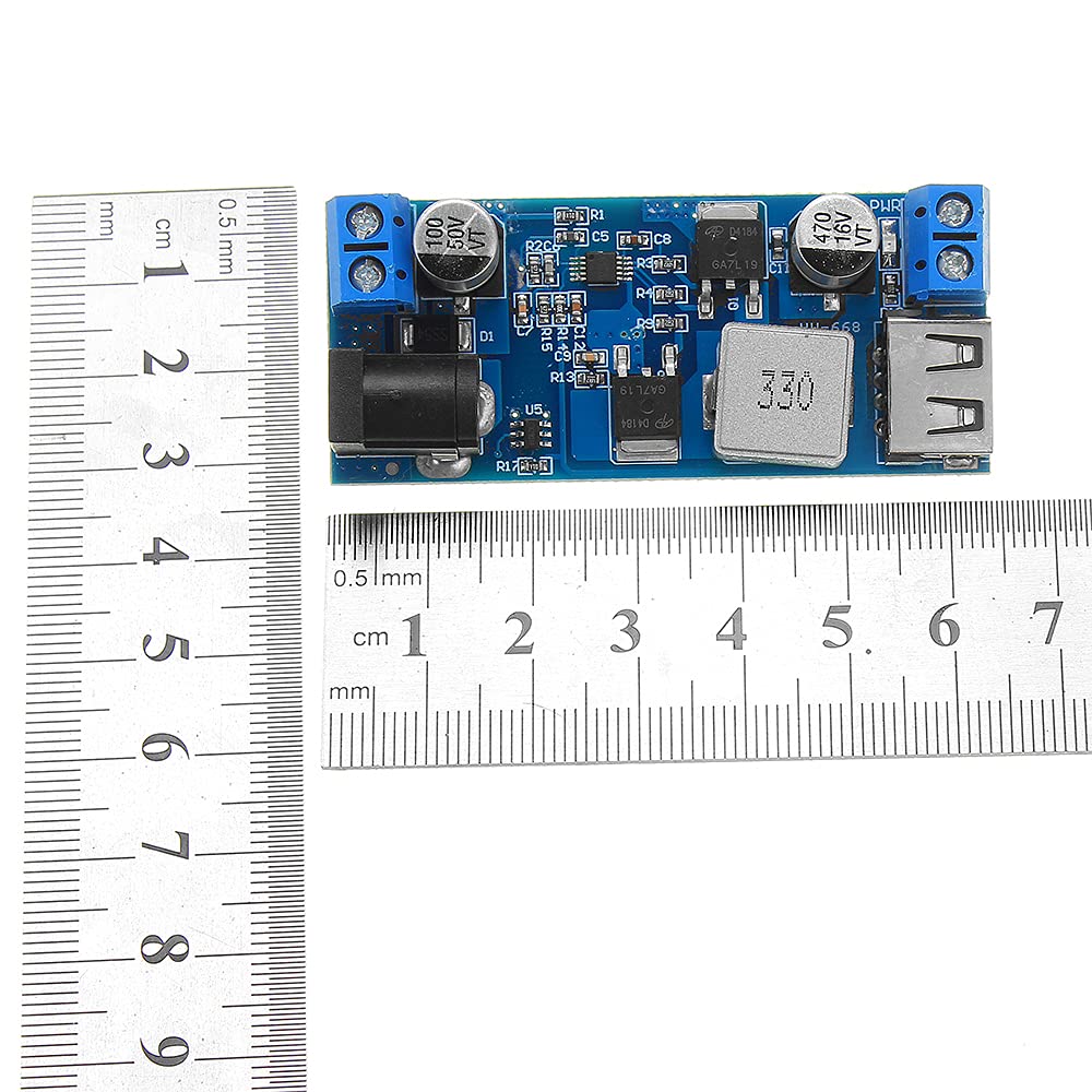 DollaTek DC-DC 24 V/12 V do 5 V 5 A Step Down zasilacz konwerter blokady regulowany modu? ?adowania USB Step-down