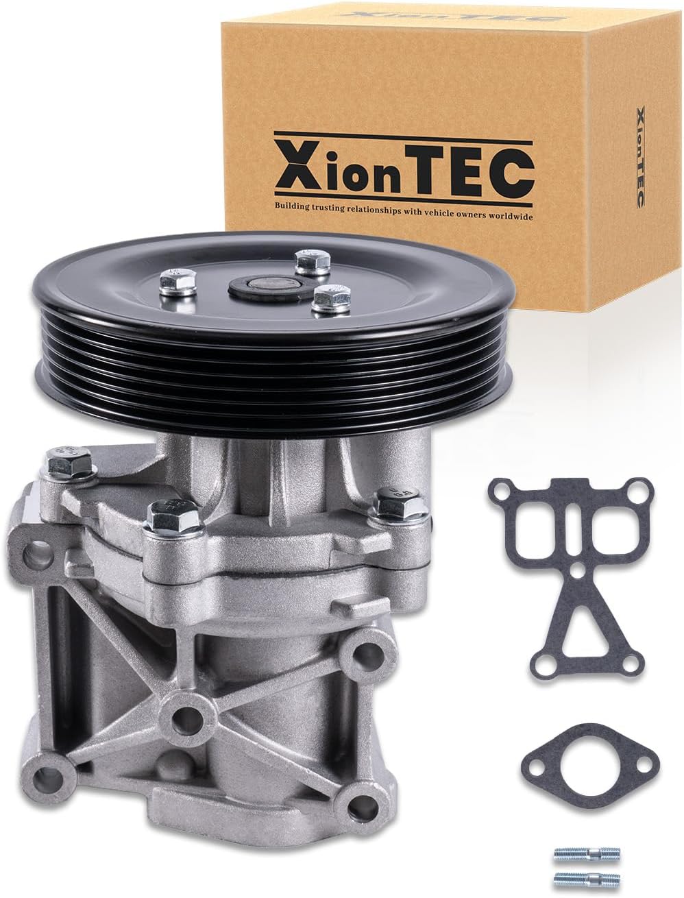 Engine Water Pump Compatible with Chrysler 200 Sebring, Dodge Avenger Caliber Dart Journey, Fiat 500X, Jeep Cherokee KL Compass MK/MP Patriot MK Renegade BU/BV, L4 1.8L 2.0L 2.4L, 05047138AC