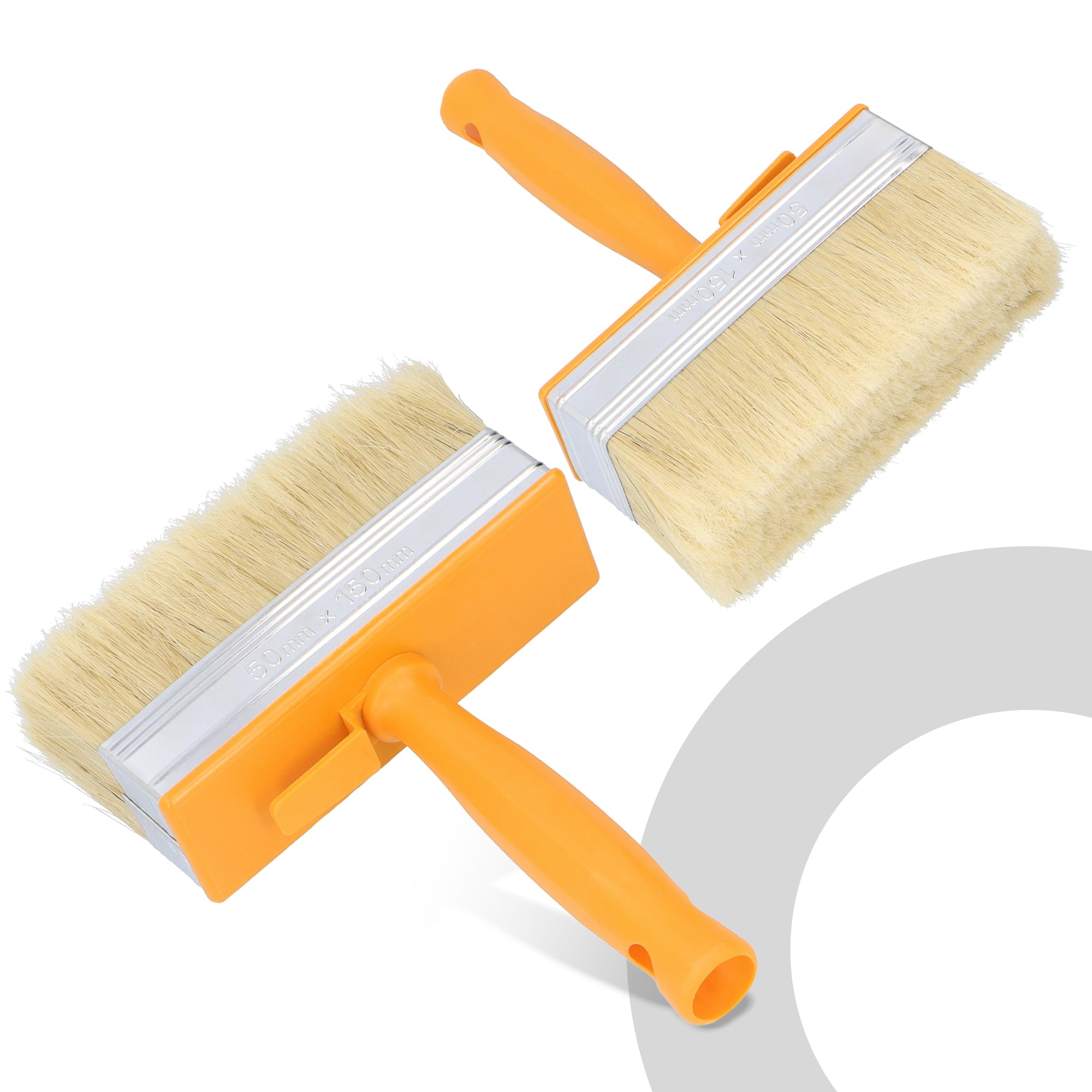 10x Pinceau De Peinture Plate 150 mm | Brosse Pinceau À Enduit Brosse À Laque Pinceau pour Meubles Mur Terrasse Teinture Murale Mobilier Clôture Bois Revêtement