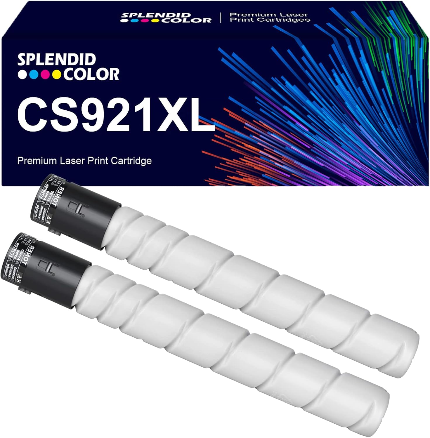 SPLENDIDCOLOR Remanufactured 2PK Black CS921 CS92X Toner