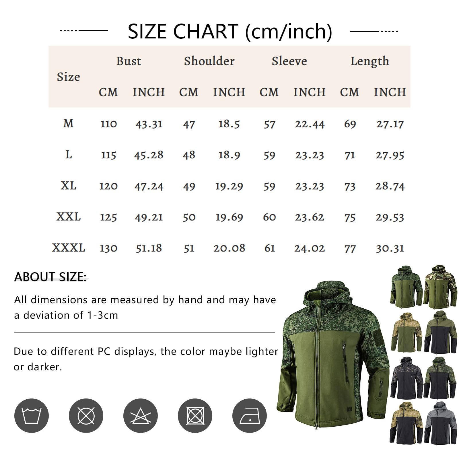 Giacche Uomo Softshell Uomo Trekking Elegante Cappuccio Field Antipioggia | Invernale Maniche Lunghe Lavoro Running Autunnale Zip Ciclismo Impermeabile Riscaldato Casual Vento Jackets for Men
