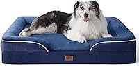 Vista 67 de Bedsure Camas ortopédicas para perros de gran tamaño – Cama lavable grande para perros y gatos, impermeable, cómodo sofá para perros con funda Negro