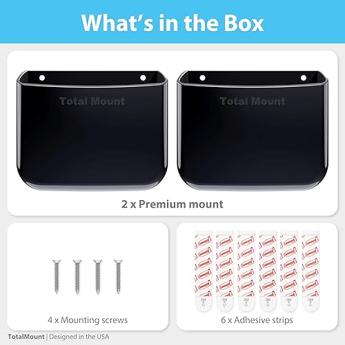 Miniatura 9 de TotalMount Soportes para control remoto sin agujeros – Elimina la necesidad de perforar agujeros en tu pared