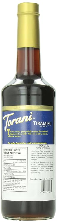Torani Tiramisu Syrup, 750 ml