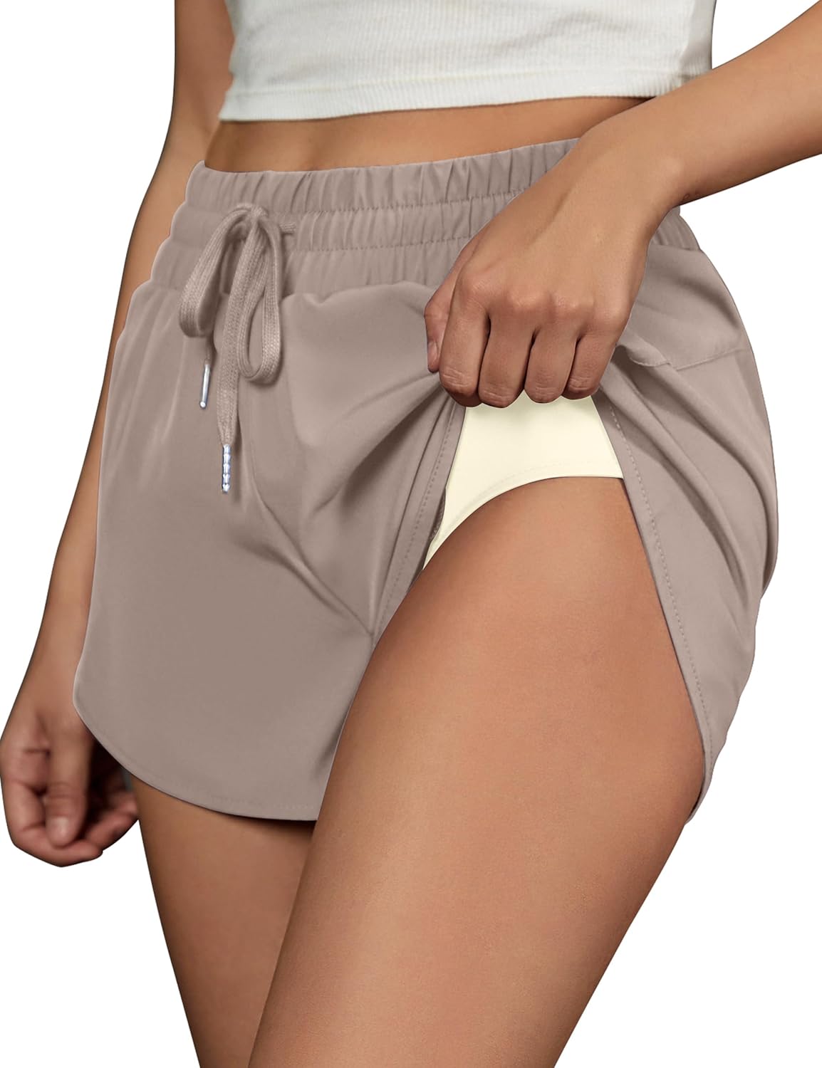 BMJL Women's Running Shorts 2.5" High Waisted Athletic Short Summer Gym Workout Short with Zipper Pockets - Image 5