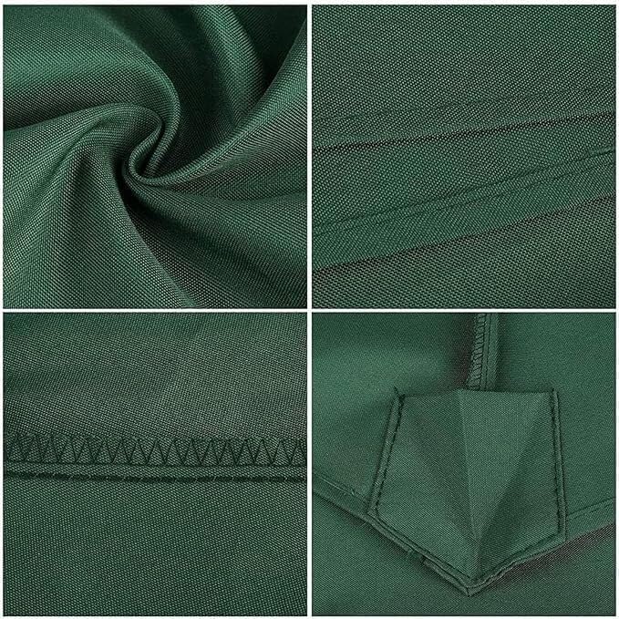 Patio Umbrella Replacement Canopy Square Cantilever Top Cover Outdoor,9FT/10FT Parasol Replacement Canopy Waterproof UV Protected Fabric for 6/8 Rib Frame Umbrellas 5 Colors Available (Black