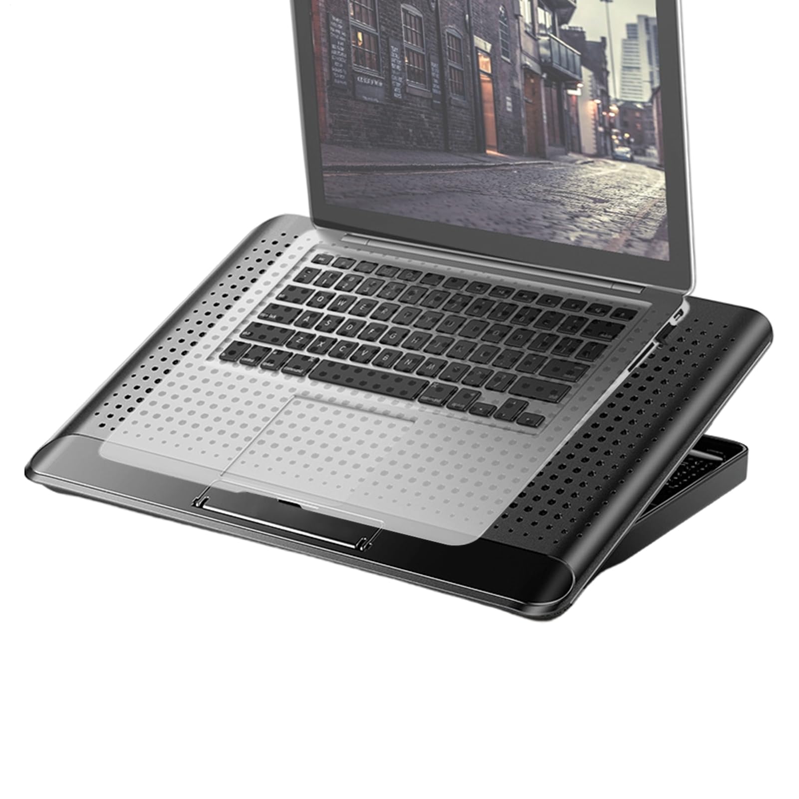 Laptop-Kühler Höhenverstellbare Und Leise Kühlbasis | Leise Laptop Kühlung aus Aluminiumlegierung Für Tastatur, Smartphone, Tablet, Buch, Büro, Studentenzimmer Und Zuhause