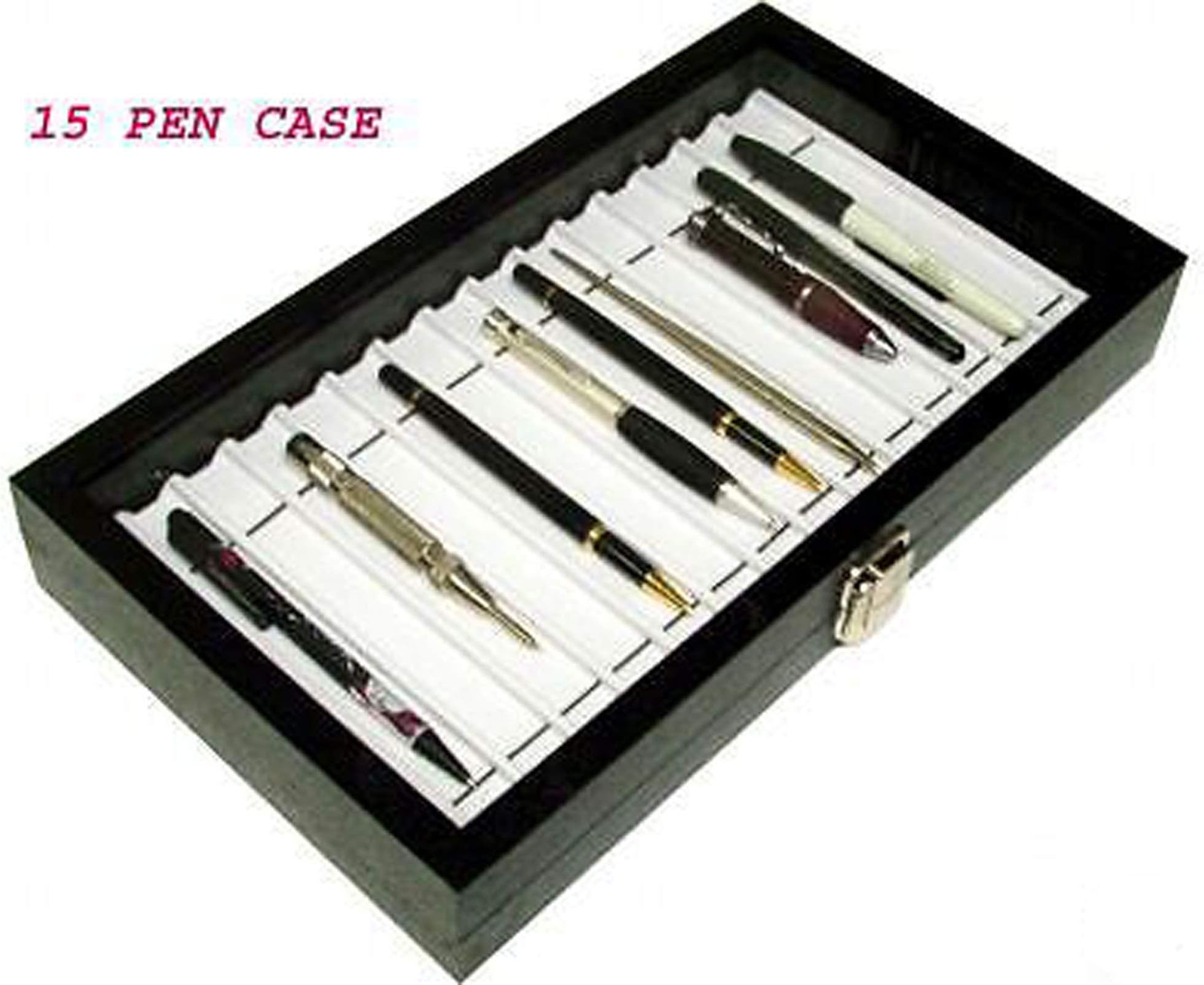 PEN CASE BOX ORGANIZER Display Antique PEN COLLECTION
