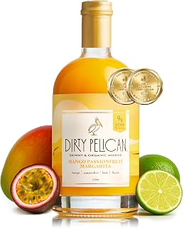 Dirty Pelican Organic Mango Passionfruit Margarita Cocktail Mixer | 4-5 cocktails | 50 Calories | USDA Organic | No Preservatives