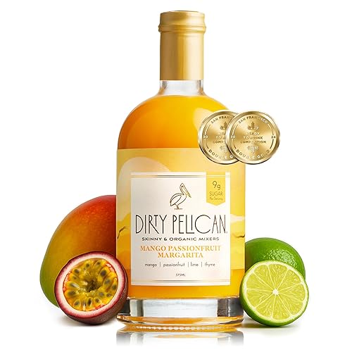 Dirty Pelican Organic Mango Passionfruit Margarita Cocktail Mixer | 4-5