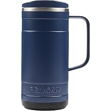 Pelican Hydration Pelican RidgeTM 18 oz Vacuum Insulated Tumbler - Recycled Stainless Steel Double Wall Travel with Dual Lid, Powder Coated Insulated Coffee Mug For Hot Cold Drinks, Midnight