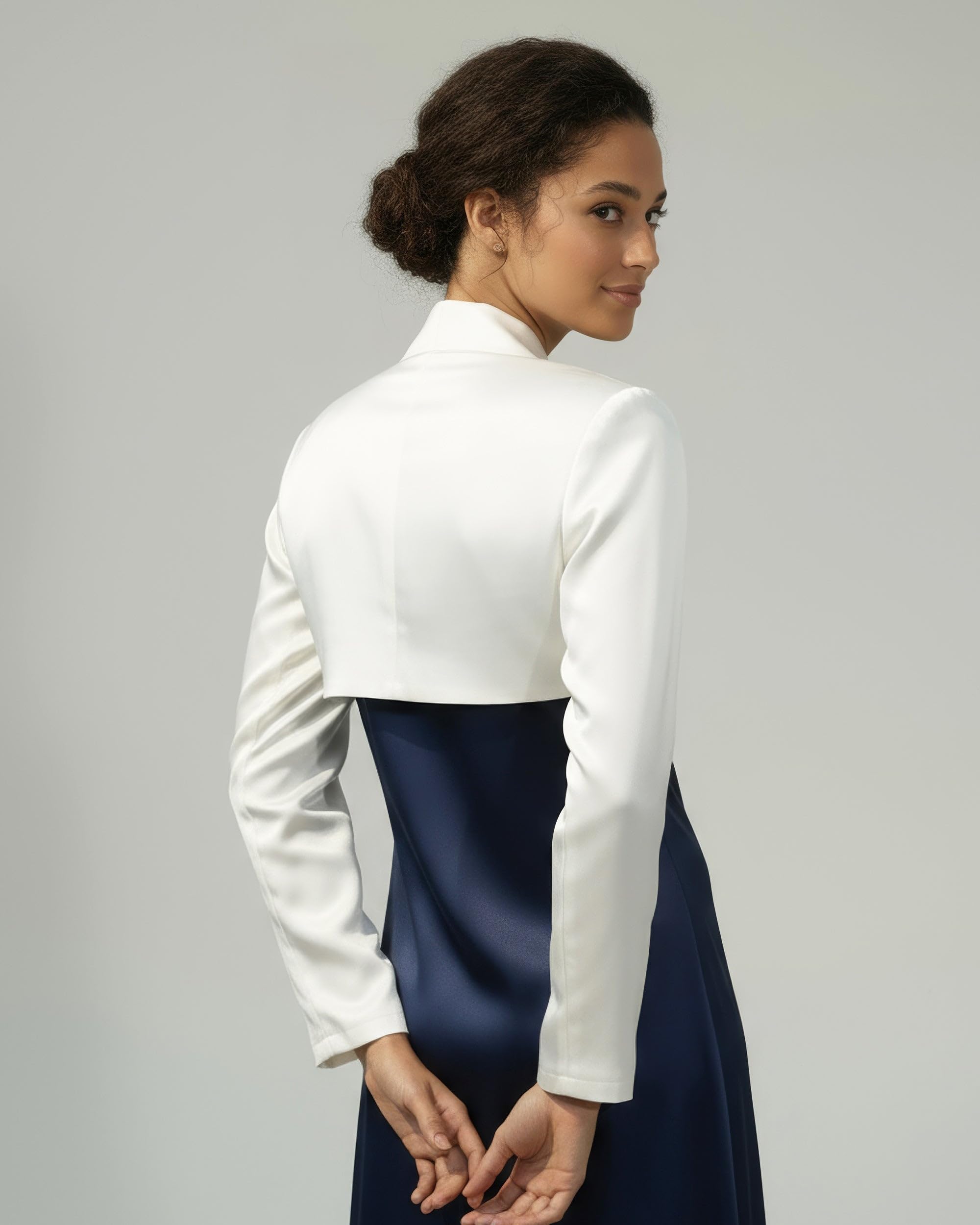 Bolerose Formale Raso a Maniche Lunghe Bolero