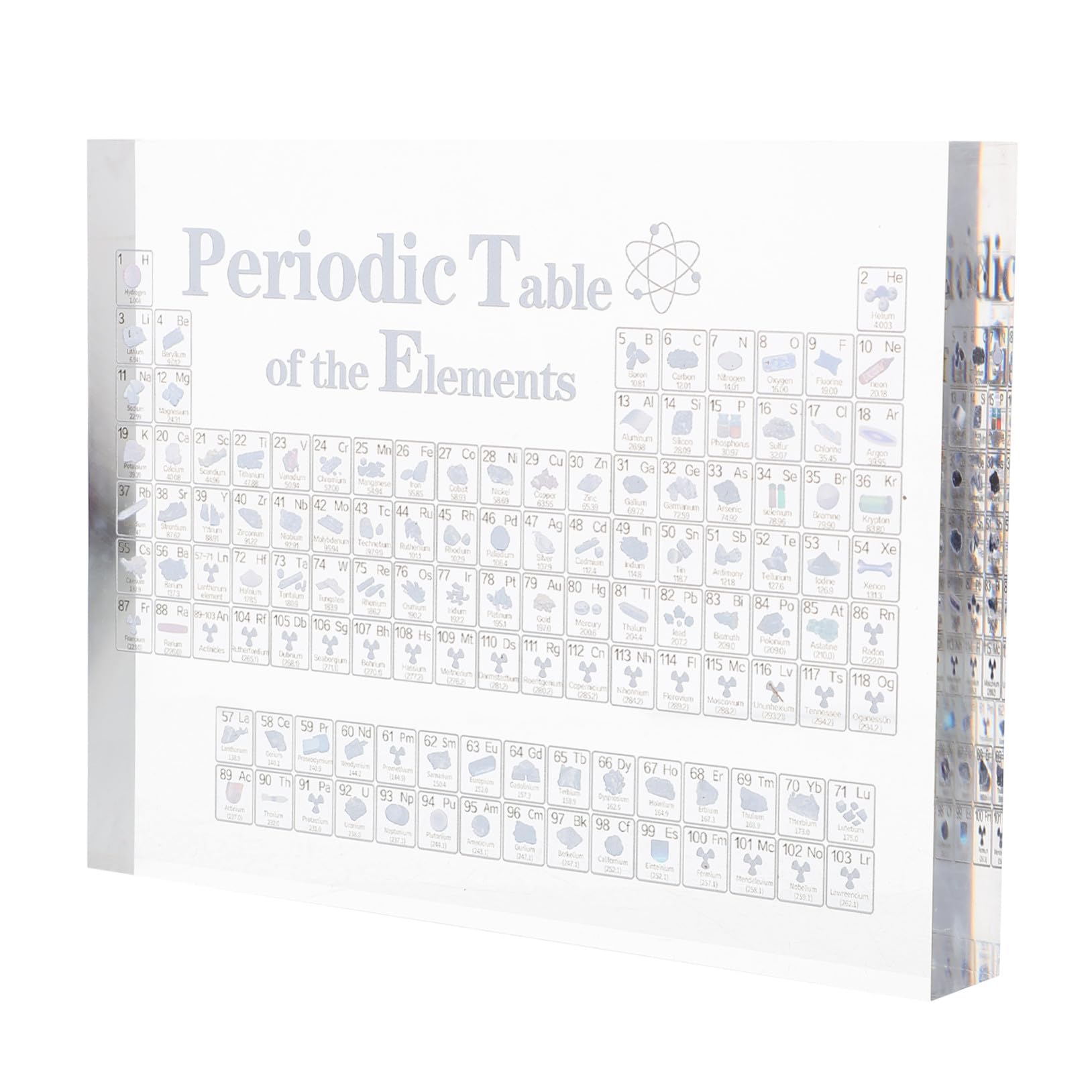 Hohopeti Periodensystem der Elemente aus Acryl mit Stabilem Standdesign als Schulbedarf und Dekoration für Büros und Bibliotheken Geeignet