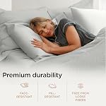 Threadmill Luxury Supima Cotton Sheets, Luxury 1200 Thread Count Soft 100% Cotton Sheets for Queen Size Bed, 4 Pc Light Grey Bed Sheets Queen Set, 5-Star Hotel Quality Deep Pocket Bed Sheets Set