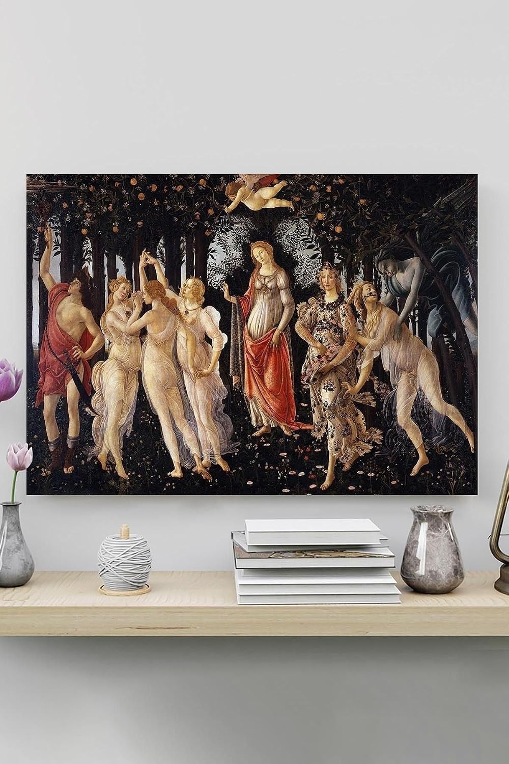 Postermanya (pster20075) Ilkbahar Primavera Botticelli Sanatsal Poster 60 x 90