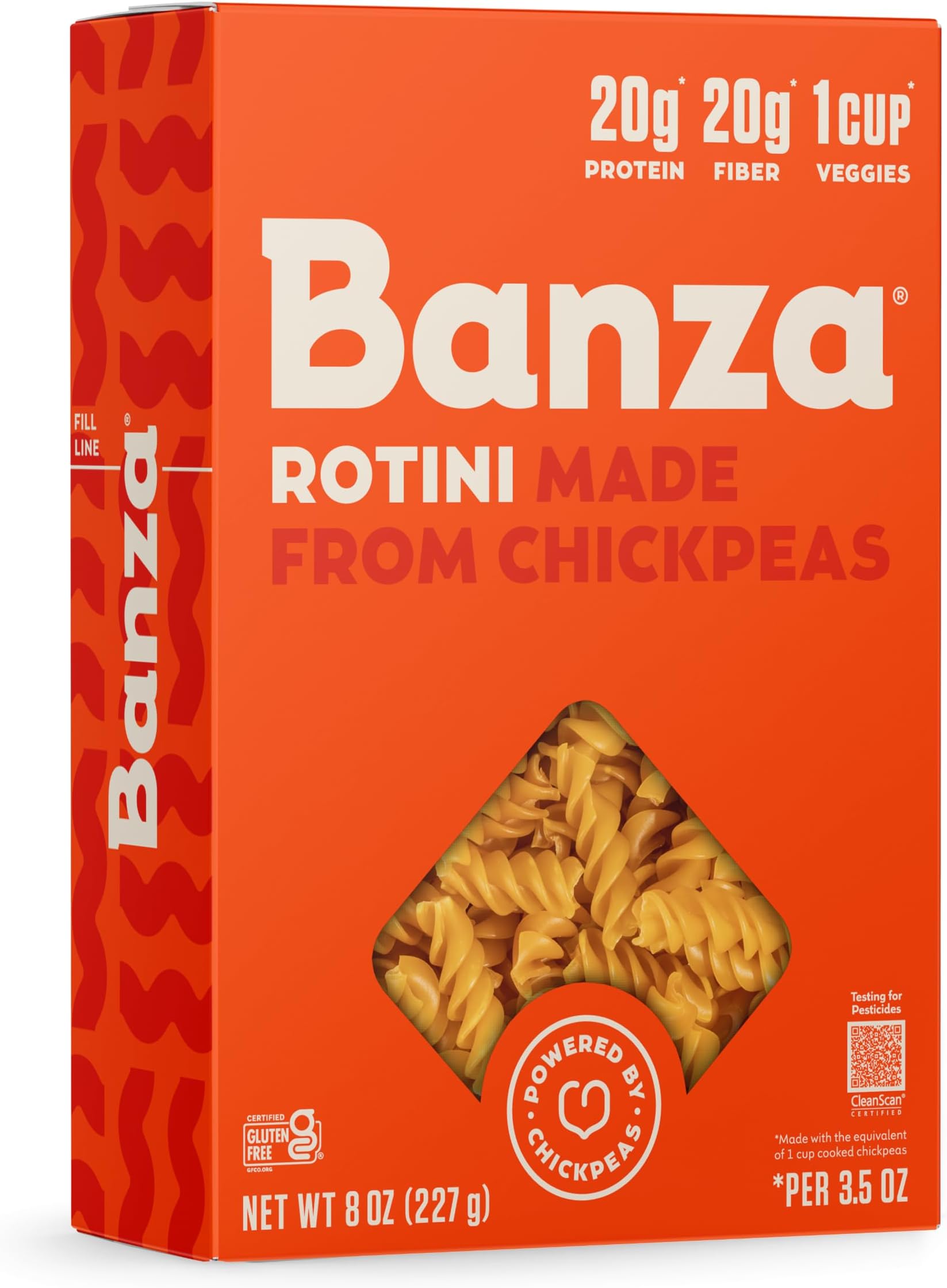 Chickpeas Rotini Pasta, 8 Oz