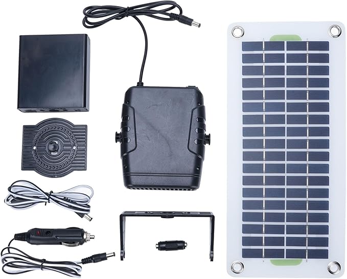 Calefactor Eléctrico Portátil con Panel Solar 30W y Control de Temperatura miniatura 8