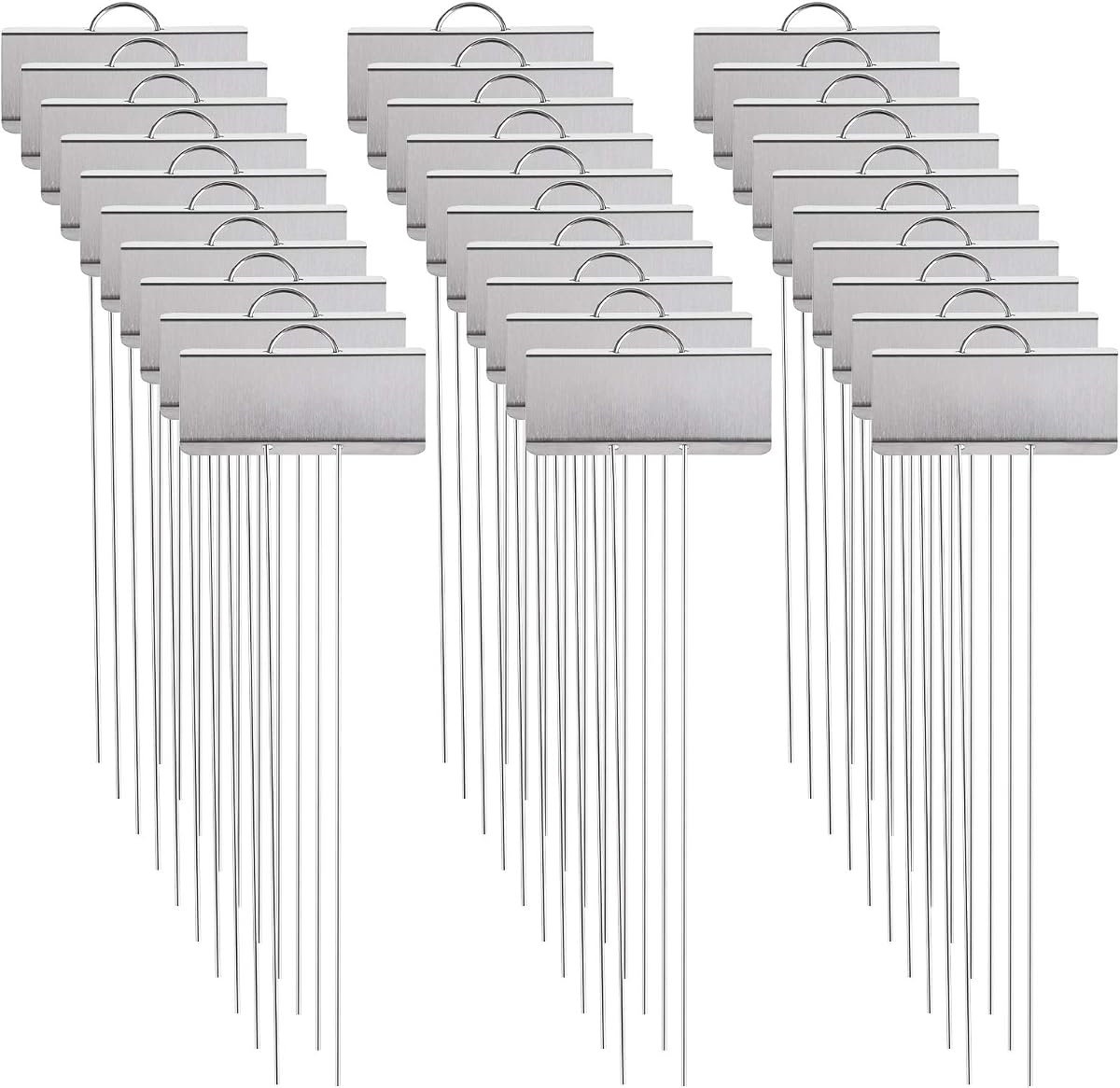 Foraineam 30 Pack 11.5 inch Stainless Steel Garden Markers Weatherproof Metal Plant Labels Large Planting Seedling Stake Signs
