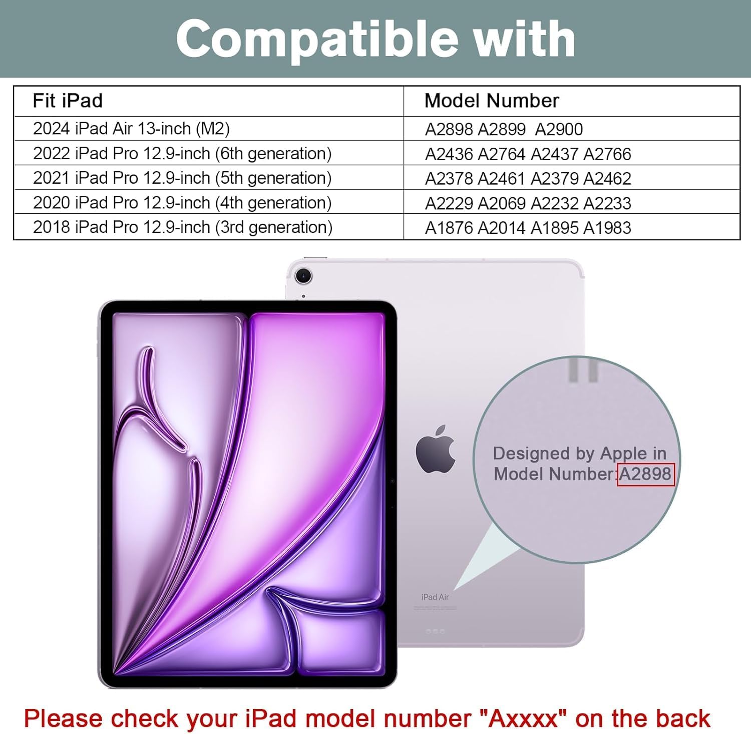 Case for iPad Air 13 inch 2024/iPad Pro 12.9 inch 6th/5th/4th/3rd Gen 2022/2021/2020/2018，Slim Fit Foldable Standing Case with Auto Sleep/Wake，It's Fine I'm Fine Everything is Fine Funny Black Cat image 2