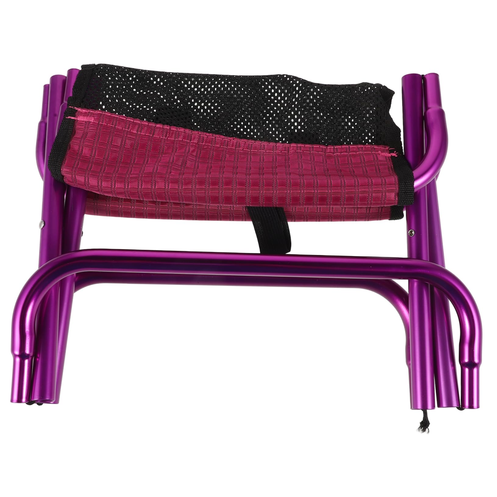 Sgabello Pieghevole Outdoor Portatile Leggero in Oxford Porpora | Struttura in Metallo, senza Montaggio, per Walking e Outdoor, Chiusura Compatta