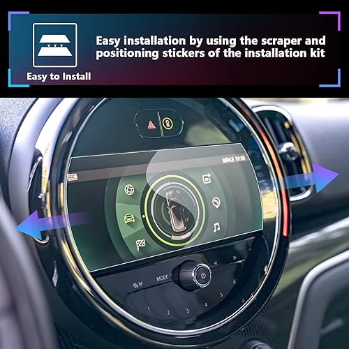 Miniatura 7 de SXCY Protector de pantalla nano suave, 2 piezas para Mini Cooper 2022 2023 de 8.8 pulgadas, película protectora de pantalla táctil HD transparente