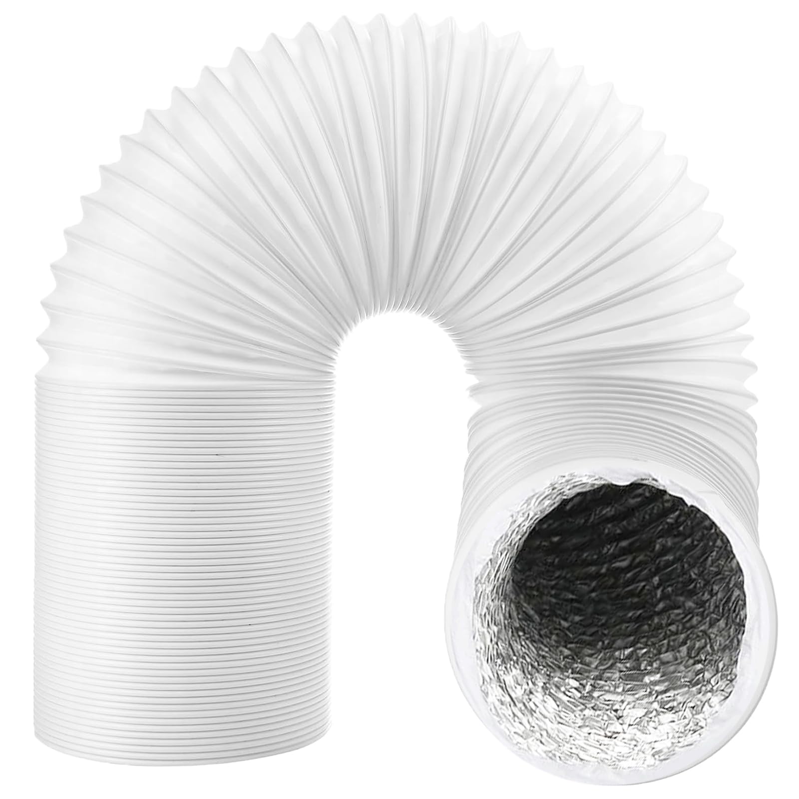 SPARES2GO Insulated Vent Hose Extension AC Pipe for Electriq Air Conditioner Conditioning (3m 5")