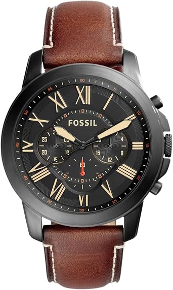 Fossil FS5241 Grant Chronograph Black Dial Mens Watch