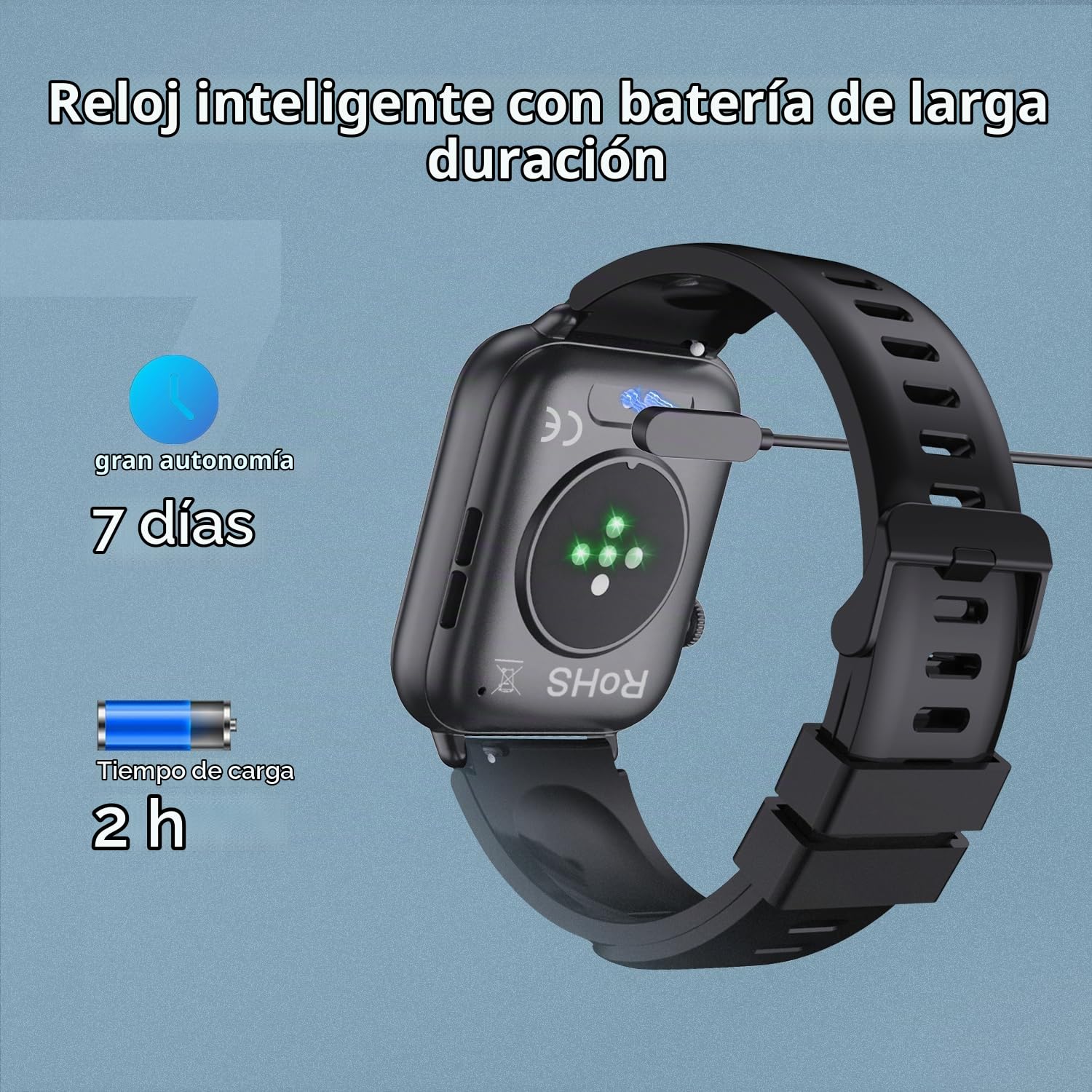 Reloj Inteligente Hombre con Bluetooth Llamada y Recibir Whatsapp, 1,85" Smartwatch Mujer con 113+ Modos Deportes, Monitor de Ritmo Cardíaco y Sueño Pulsera Actividad, Impermeable IP68, Negro