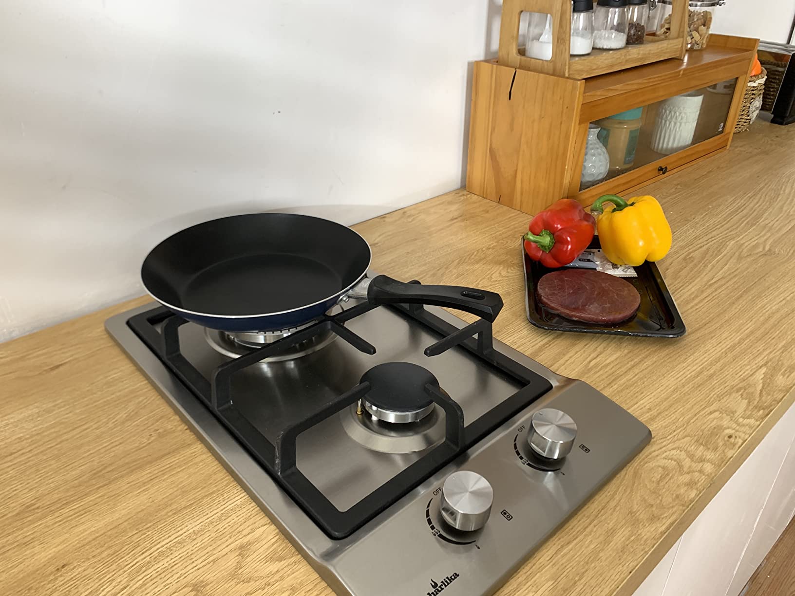 $28/mo - Finance Gas Cooktop 23 inch, Bulit-in Gas Stove Top with 4 ...