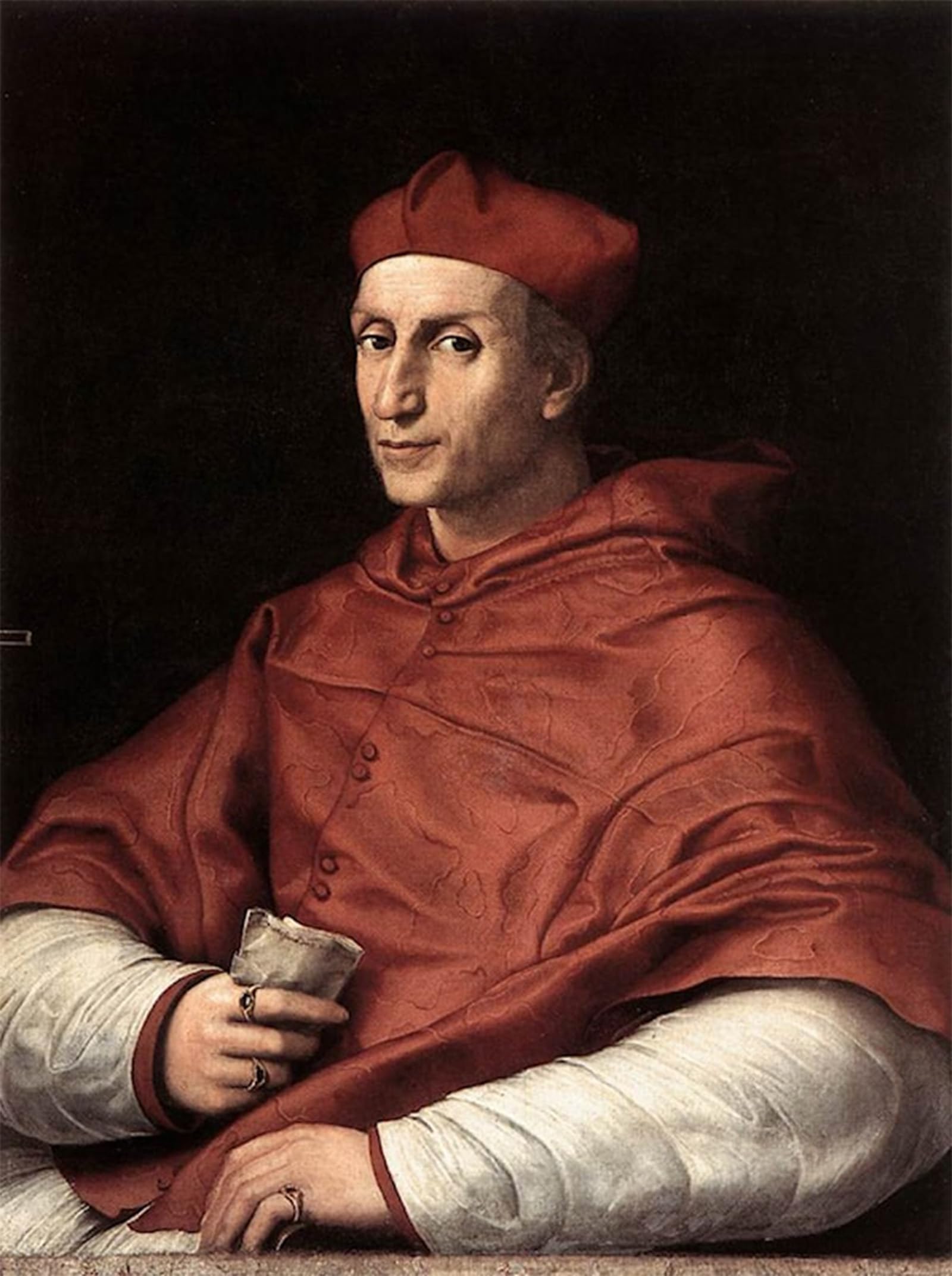 SERENDIPITP Abstract Painting Mural Print Picture Wall Decor Painting Portrait of Cardinal Bibbiena Raphael Vintage Wall Artwork for Home Decor 60x90cm