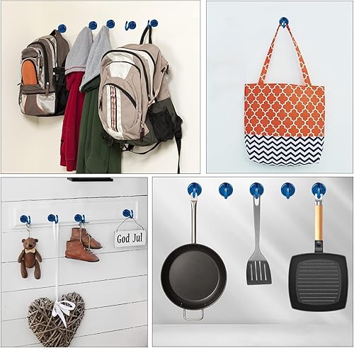 Vista 62 de Diymag Ganchos magnéticos, resisten 80 lb, 20 unidades, neodimio de tierras raras fuertes para colgar, colgador magnético para cortina, hogar, Negro