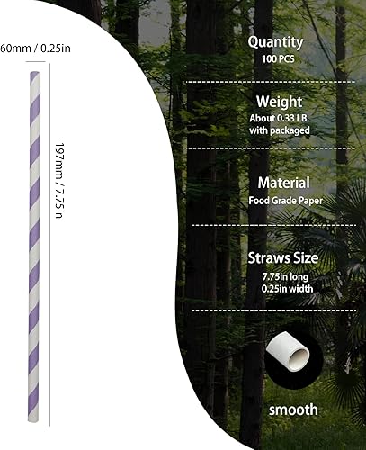 Miniatura 6 de Pajitas de papel kraft natural, pajitas reciclables para beber, pajitas de color marrón sin plasma, ideales para cócteles, fiestas, bodas