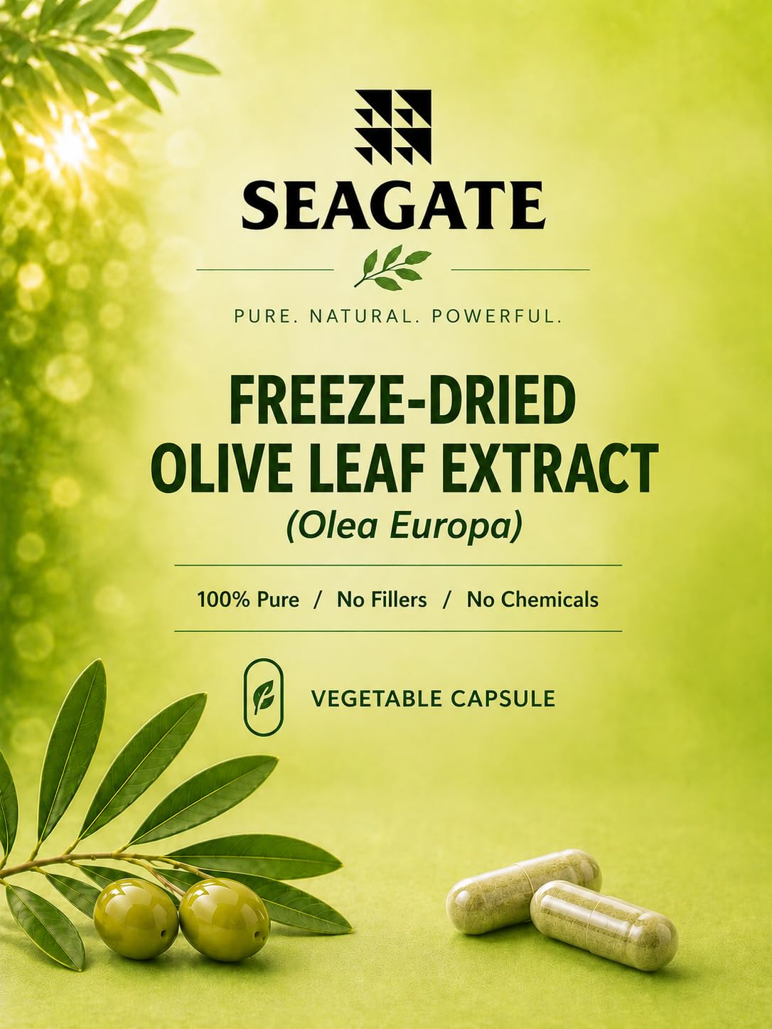 Seagate Products Olive Leaf Extract 90 Capsules — Amazon image 2