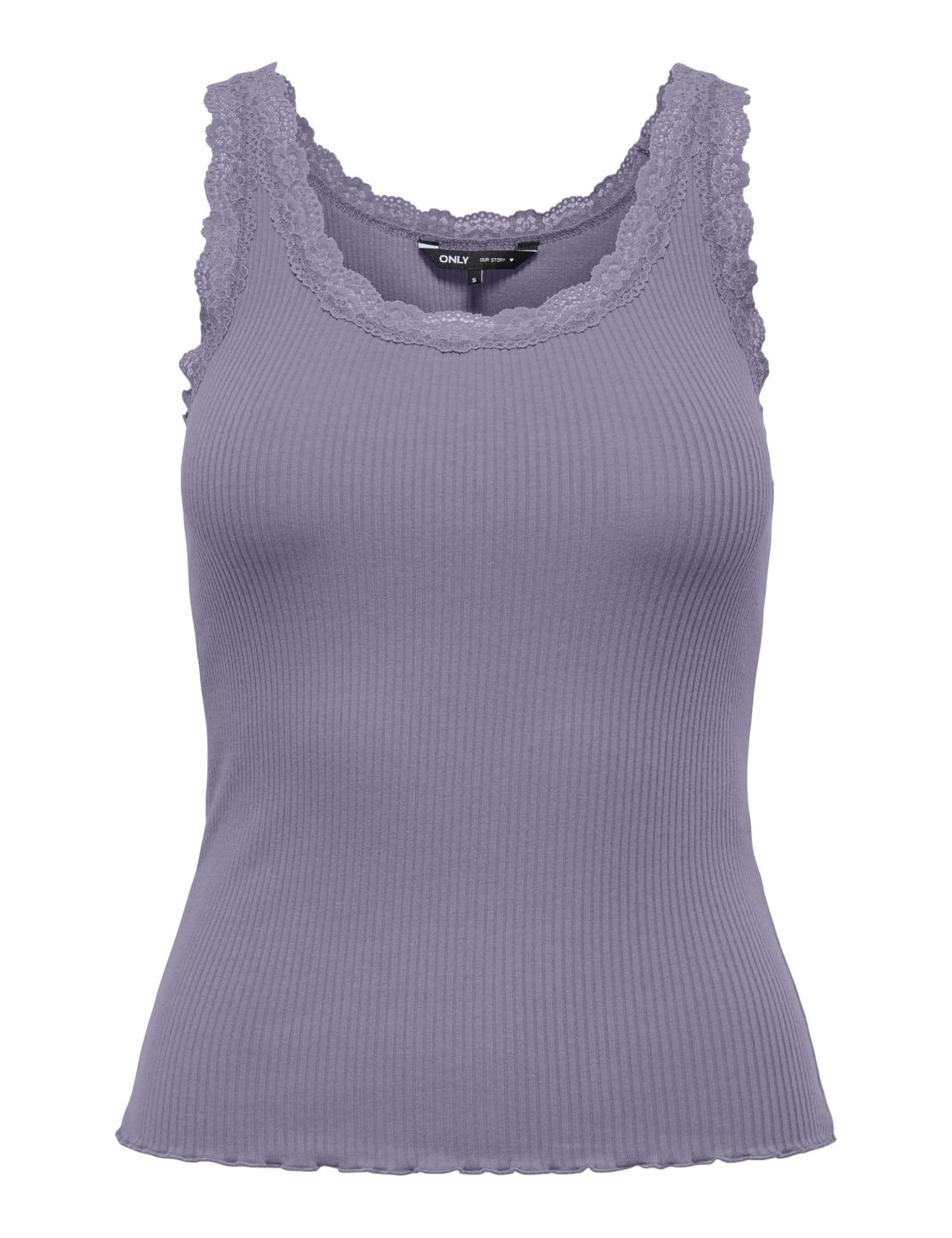 Only Onlsara Sharai Tank Top Jrs Noos Canotta Basic Senza Maniche con Scollo a U e Dettaglio in Pizzo Donna (Pacco da 1)