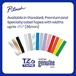 Brother Genuine TZe-N201 Black on White Non-Laminated Super-Narrow Tape for P-Touch Label Makers, 3.5 mm Wide x 8 m Long