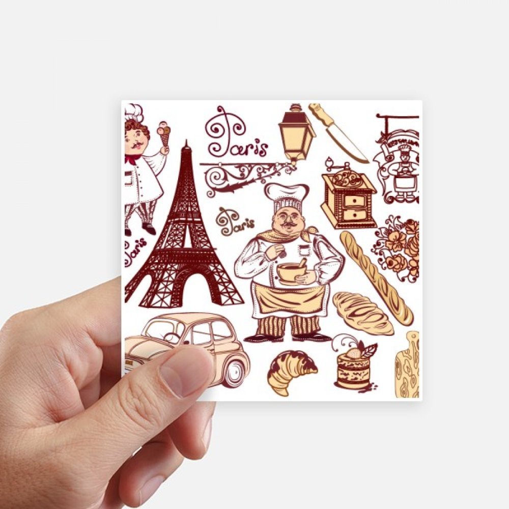 Buy Food Cooker France Eiffel Tower Sticker Square Waterproof Stickers